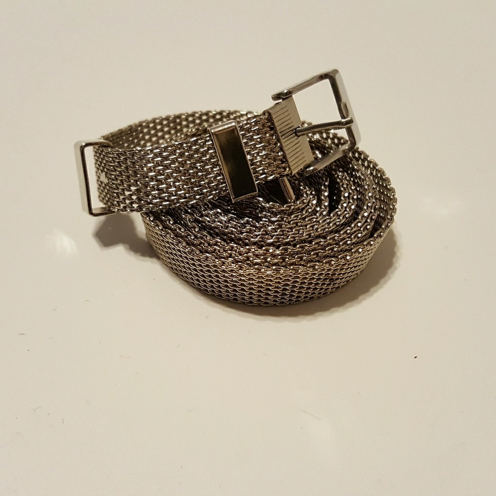 METAL MESH SKINNY BELT